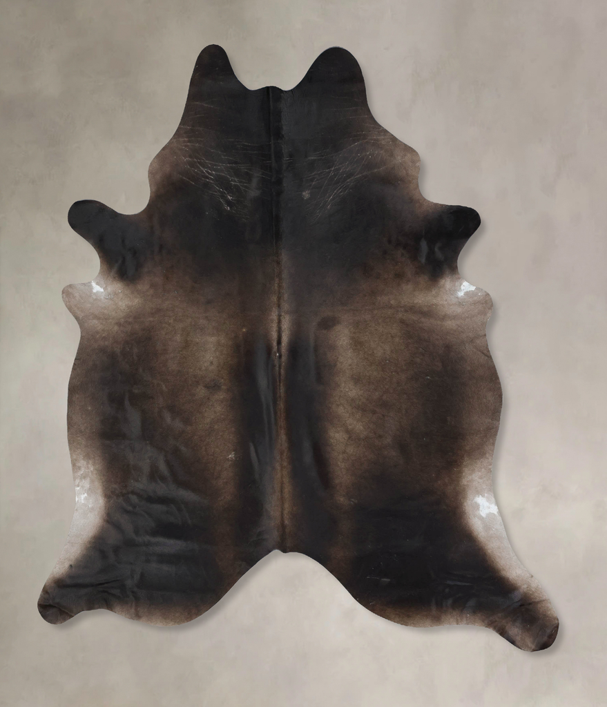 Chocolate XX-Large Brazilian Cowhide Rug 8'0"H x 6'9"W #B17036 by Hudson Hides