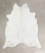 Ivory with Beige XX-Large Brazilian Cowhide Rug 8'6"H x 7'2"W #B17041 by Hudson Hides