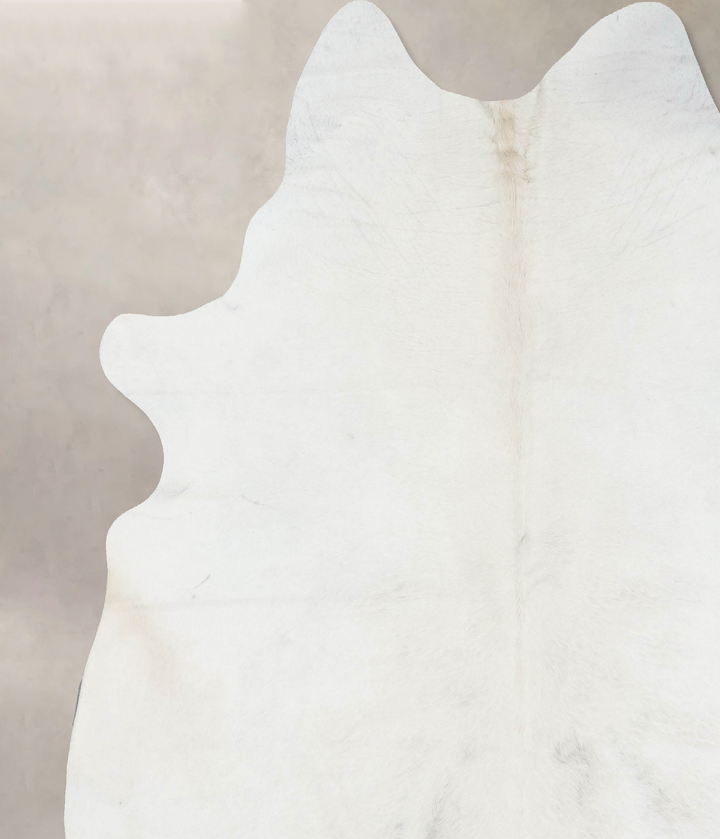 Ivory with Beige XX-Large Brazilian Cowhide Rug 8'6"H x 7'2"W #B17041 by Hudson Hides