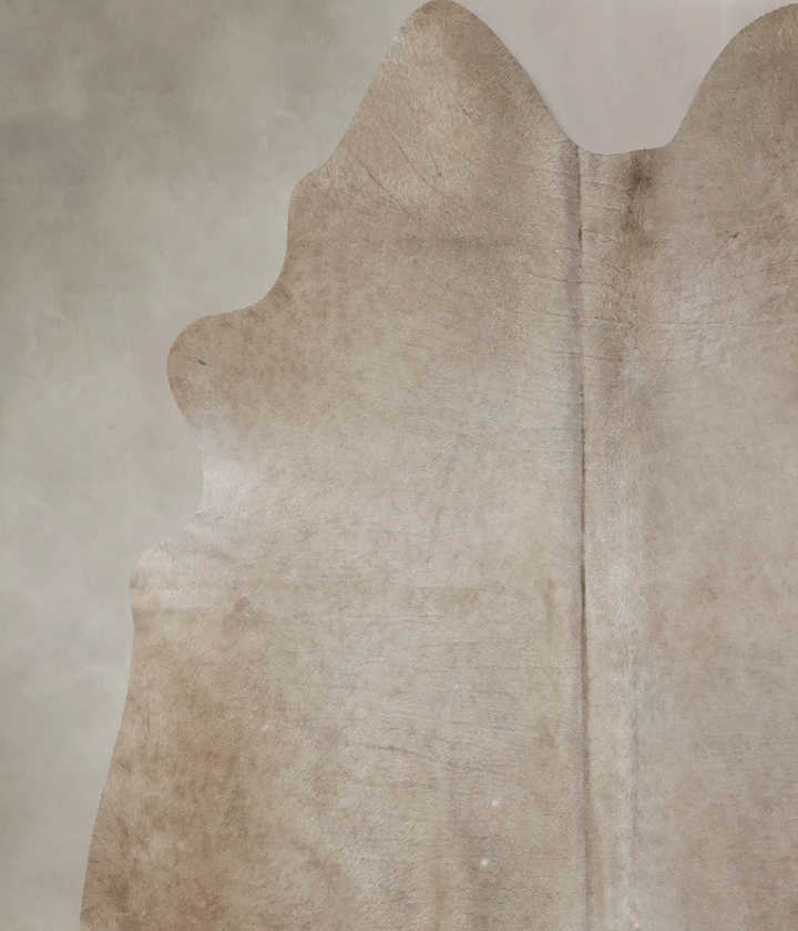Taupe X-Large Brazilian Cowhide Rug 6'11"H x 6'0"W #B17050 by Hudson Hides