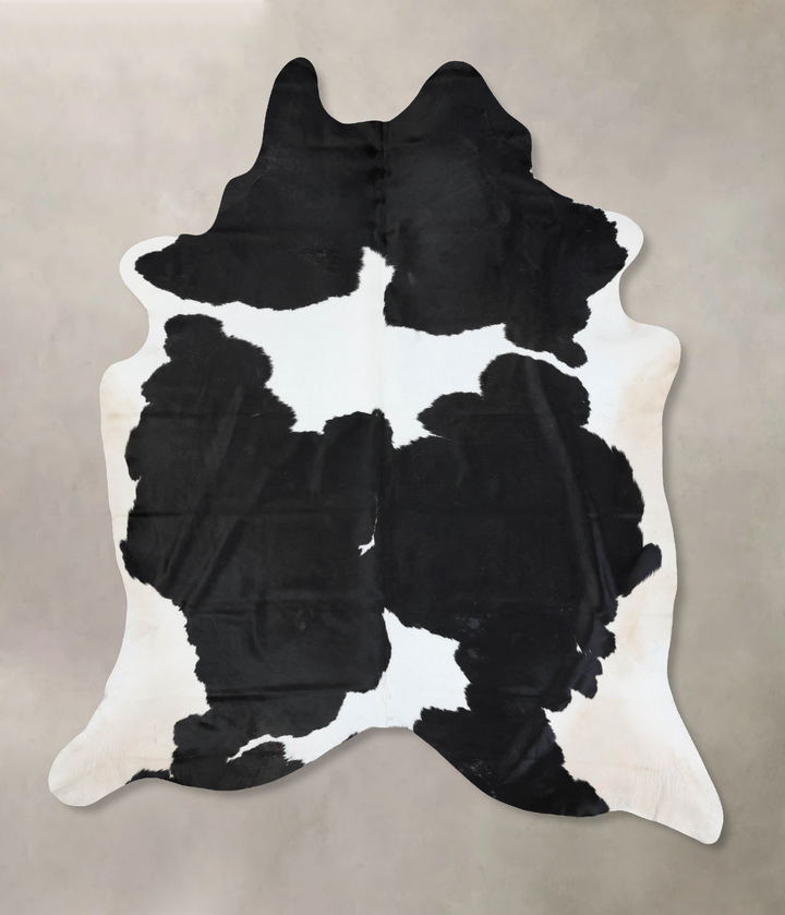 Black and White XX-Large Brazilian Cowhide Rug 9'5"H x 7'7"W #B17060 by Hudson Hides