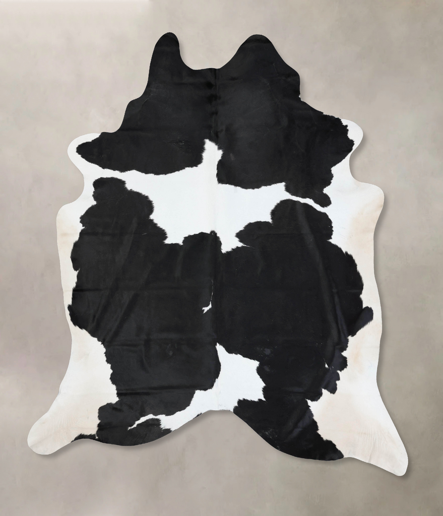 Black and White XX-Large Brazilian Cowhide Rug 9'5"H x 7'7"W #B17060 by Hudson Hides