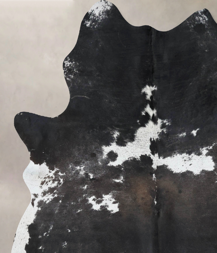 Chocolate and White X-Large Brazilian Cowhide Rug 7'8"H x 5'10"W #B17062 by Hudson Hides