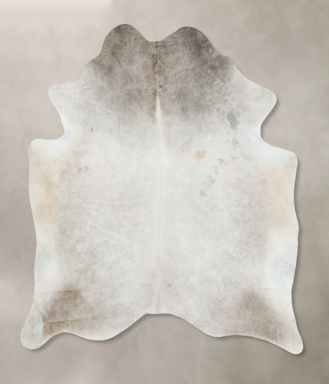 Medium Grey X-Large Brazilian Cowhide Rug 7'6"H x 6'7"W #B17067 by Hud