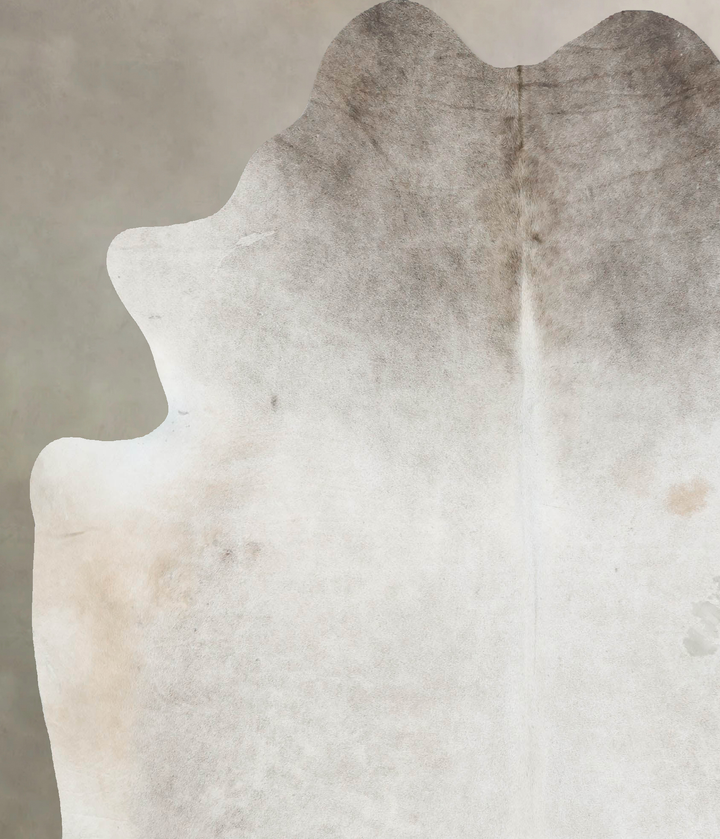 Medium Grey X-Large Brazilian Cowhide Rug 7'6"H x 6'7"W #B17067 by Hudson Hides