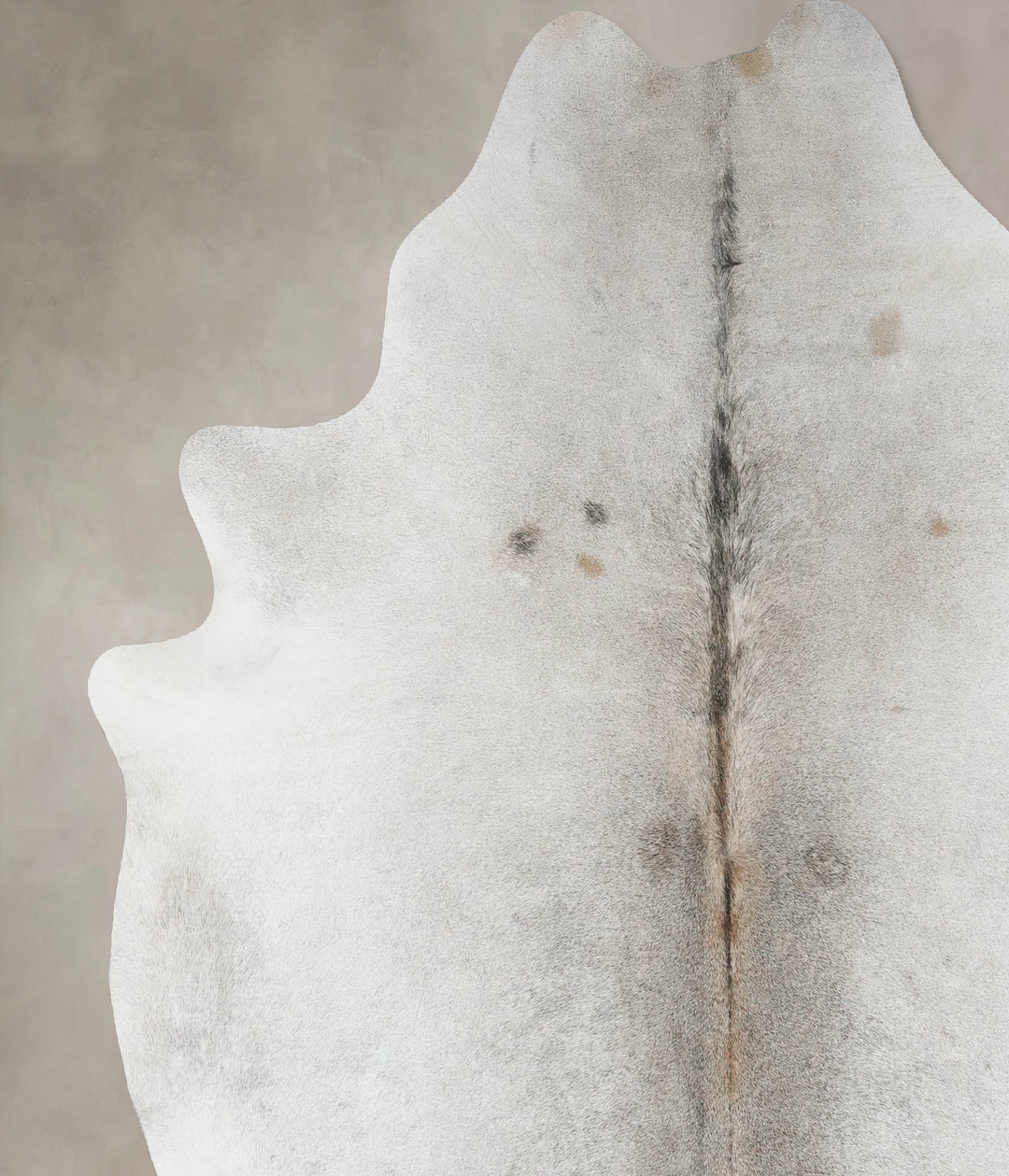 Medium Grey X-Large Brazilian Cowhide Rug 7'7"H x 6'5"W #B17091 by Hud