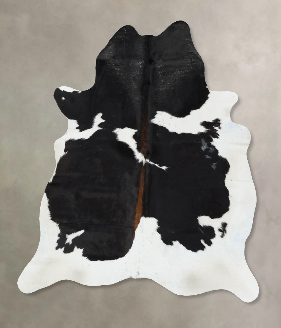 Black and White Large Brazilian Cowhide Rug 6'9"H x 5'2"W #B17093 by H