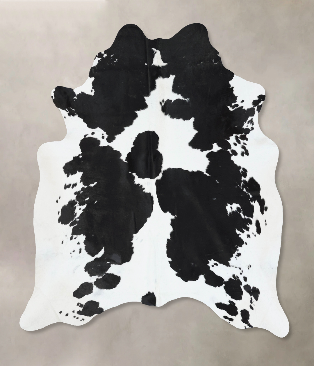 Black and White X-Large Brazilian Cowhide Rug 6'11"H x 6'2"W #B17099 b