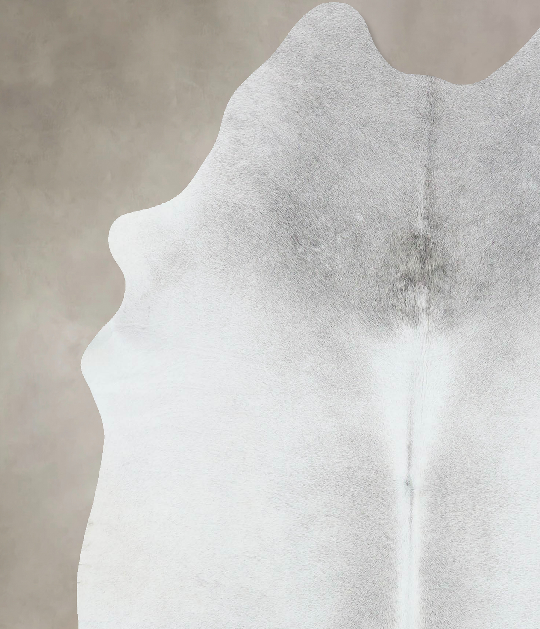 Medium Grey X-Large Brazilian Cowhide Rug 7'3"H x 5'9"W #B17103 by Hud