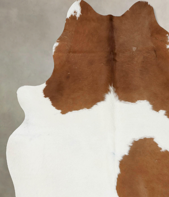 Brown and White X-Large Brazilian Cowhide Rug 7'6"H x 5'11"W #B17106 by Hudson Hides