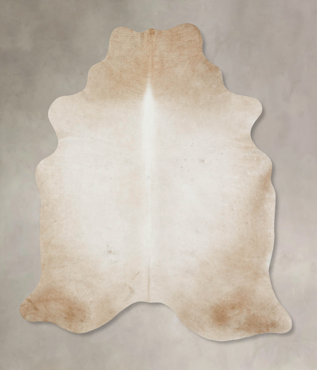 Grey with Beige Large Brazilian Cowhide Rug 7'2"H x 5'7"W #B17108 by H