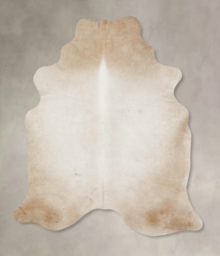 Grey with Beige Large Brazilian Cowhide Rug 7'2"H x 5'7"W #B17108 by Hudson Hides