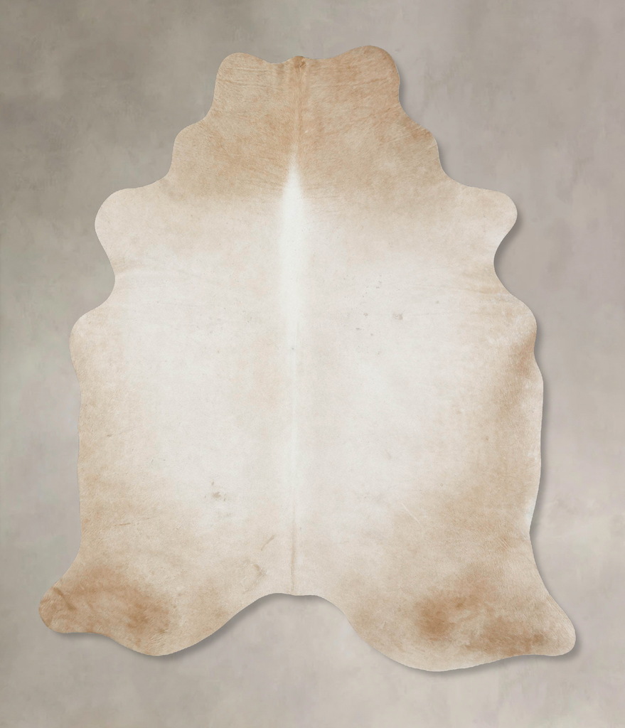 Grey with Beige Large Brazilian Cowhide Rug 7'2"H x 5'7"W #B17108 by Hudson Hides