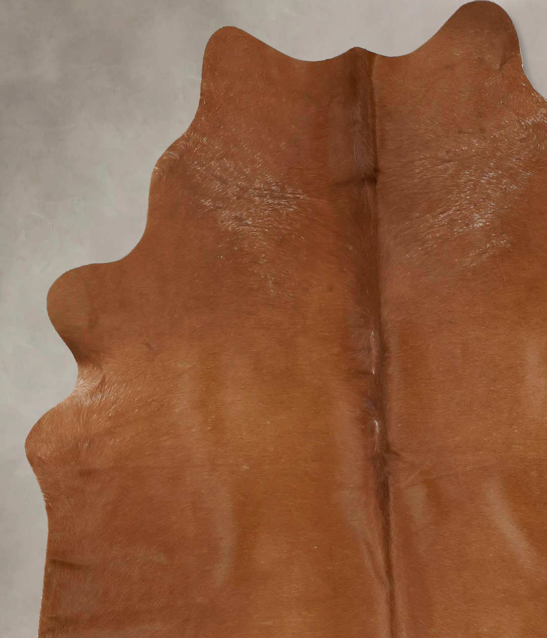 Solid Brown X-Large Brazilian Cowhide Rug 7'4"H x 5'11"W #B17113 by Hu