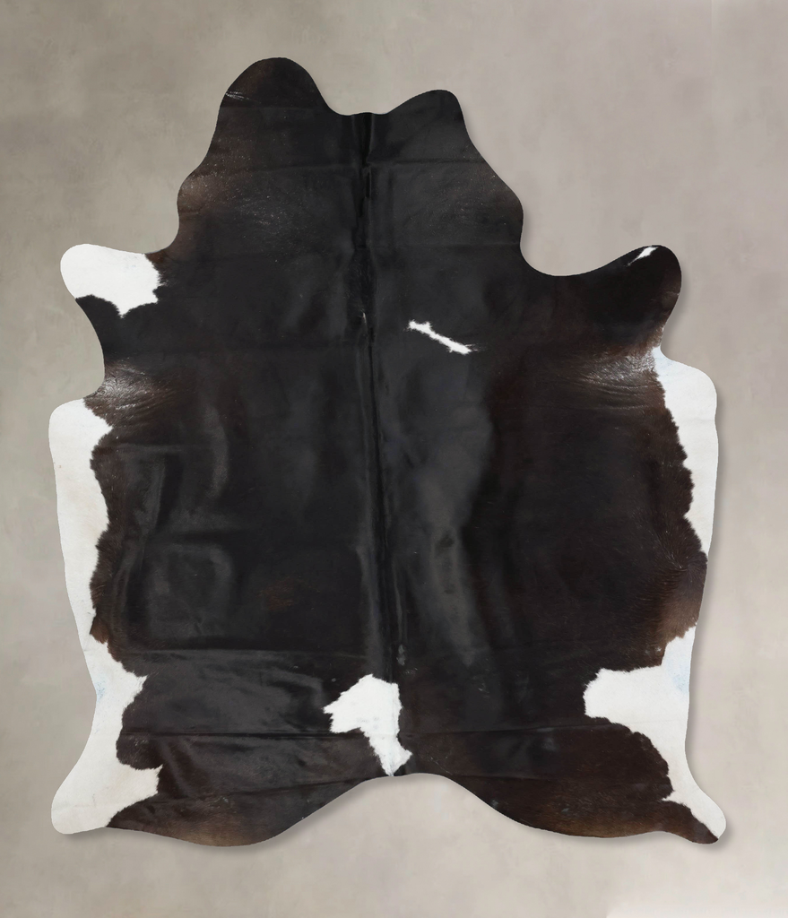 Black and White XX-Large Brazilian Cowhide Rug 8'8"H x 6'1"W #B17114 by Hudson Hides