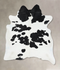 Black and White XX-Large Brazilian Cowhide Rug 7'11