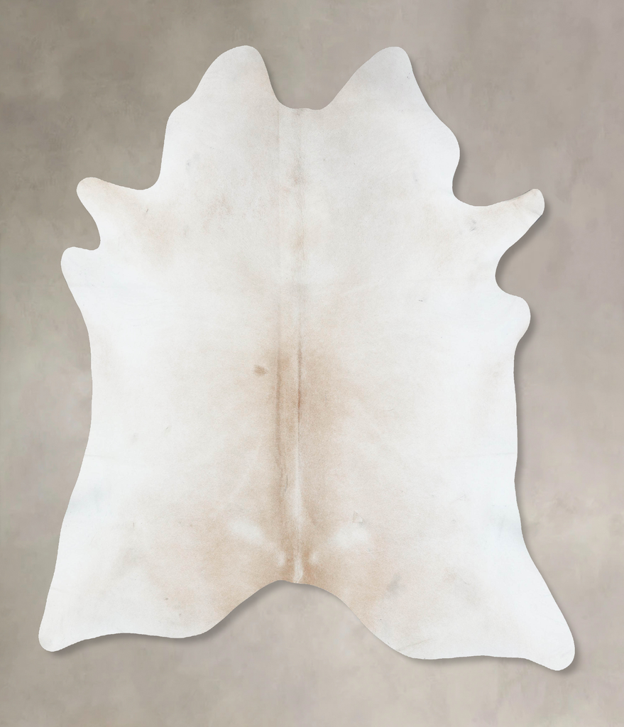 Grey with Beige XX-Large Brazilian Cowhide Rug 7'8"H x 6'9"W #B17118 by Hudson Hides