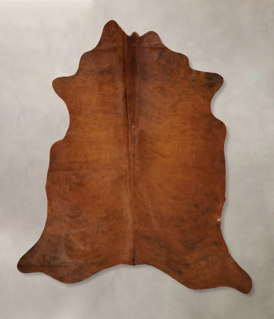 Medium Brindle X-Large Brazilian Cowhide Rug 6'7"H x 6'8"W #B17121 by Hudson Hides