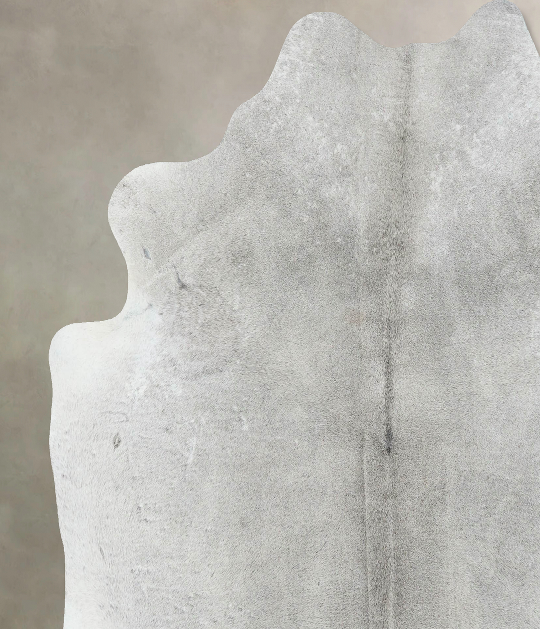 Medium Grey X-Large Brazilian Cowhide Rug 7'2"H x 6'5"W #B17135 by Hud