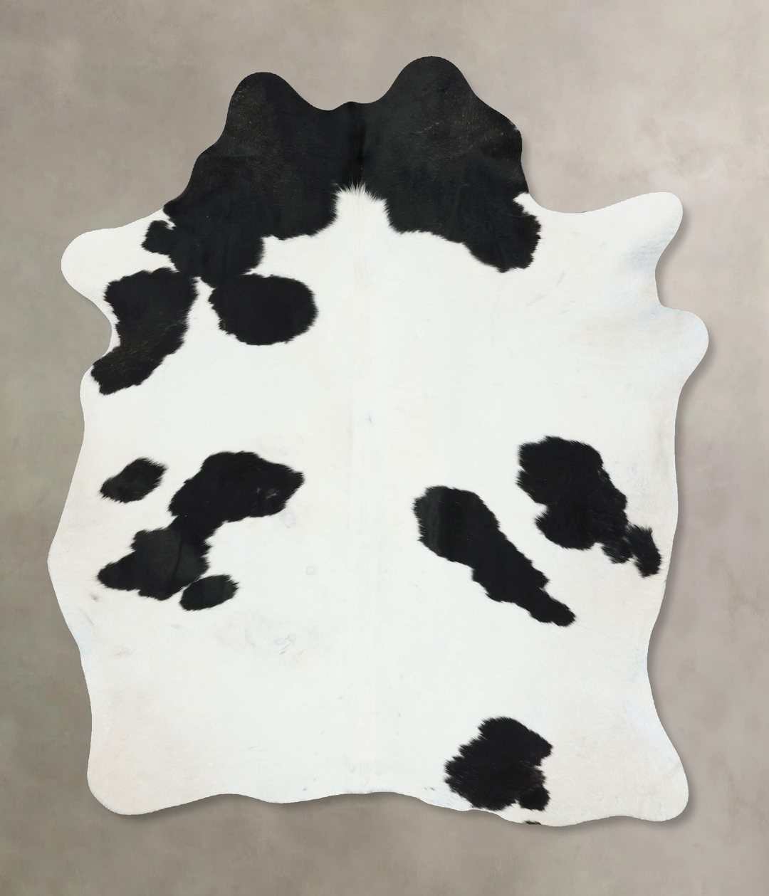 Black and White Large Brazilian Cowhide Rug 6'11"H x 5'7"W #B17136 by 