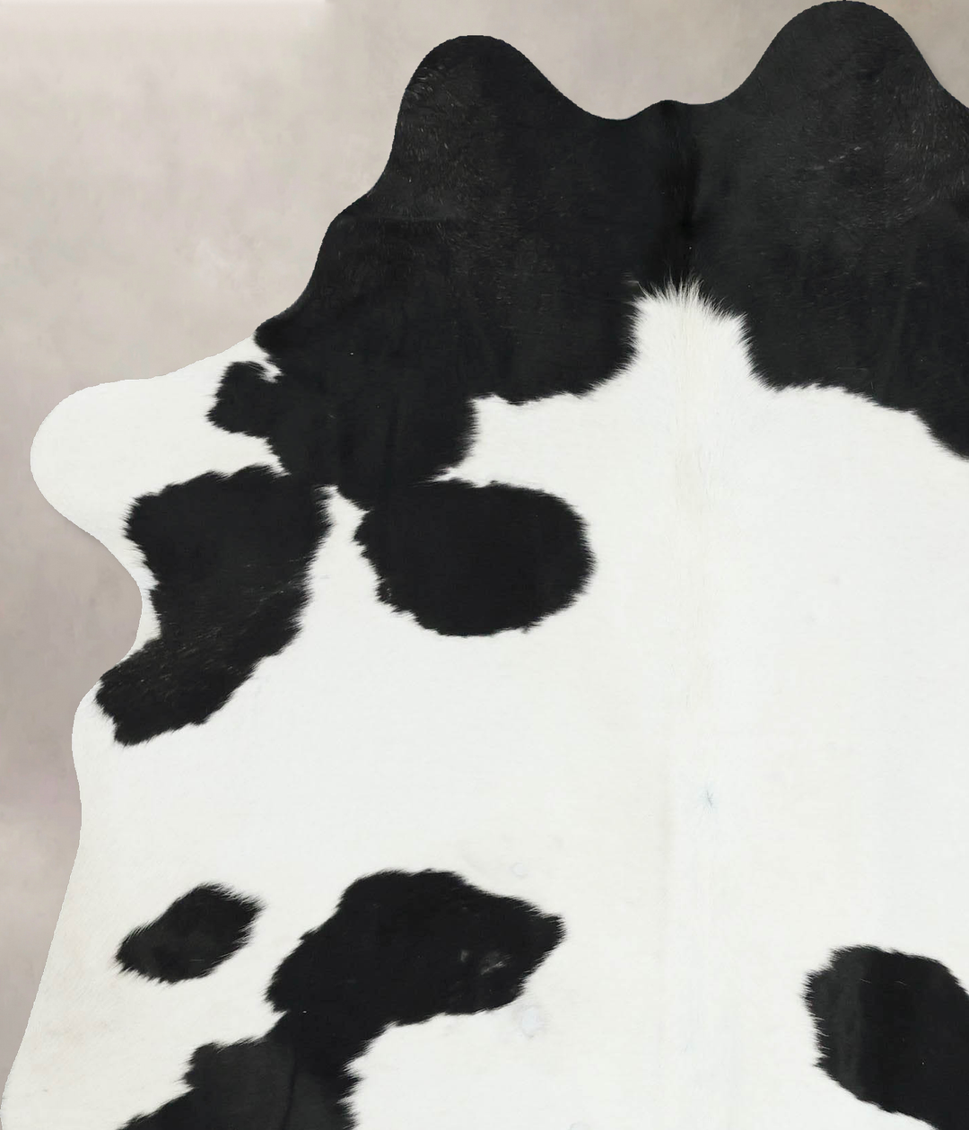 Black and White Large Brazilian Cowhide Rug 6'11"H x 5'7"W #B17136 by 