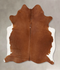 Brown and White Regular Large Brazilian Cowhide Rug 6'4
