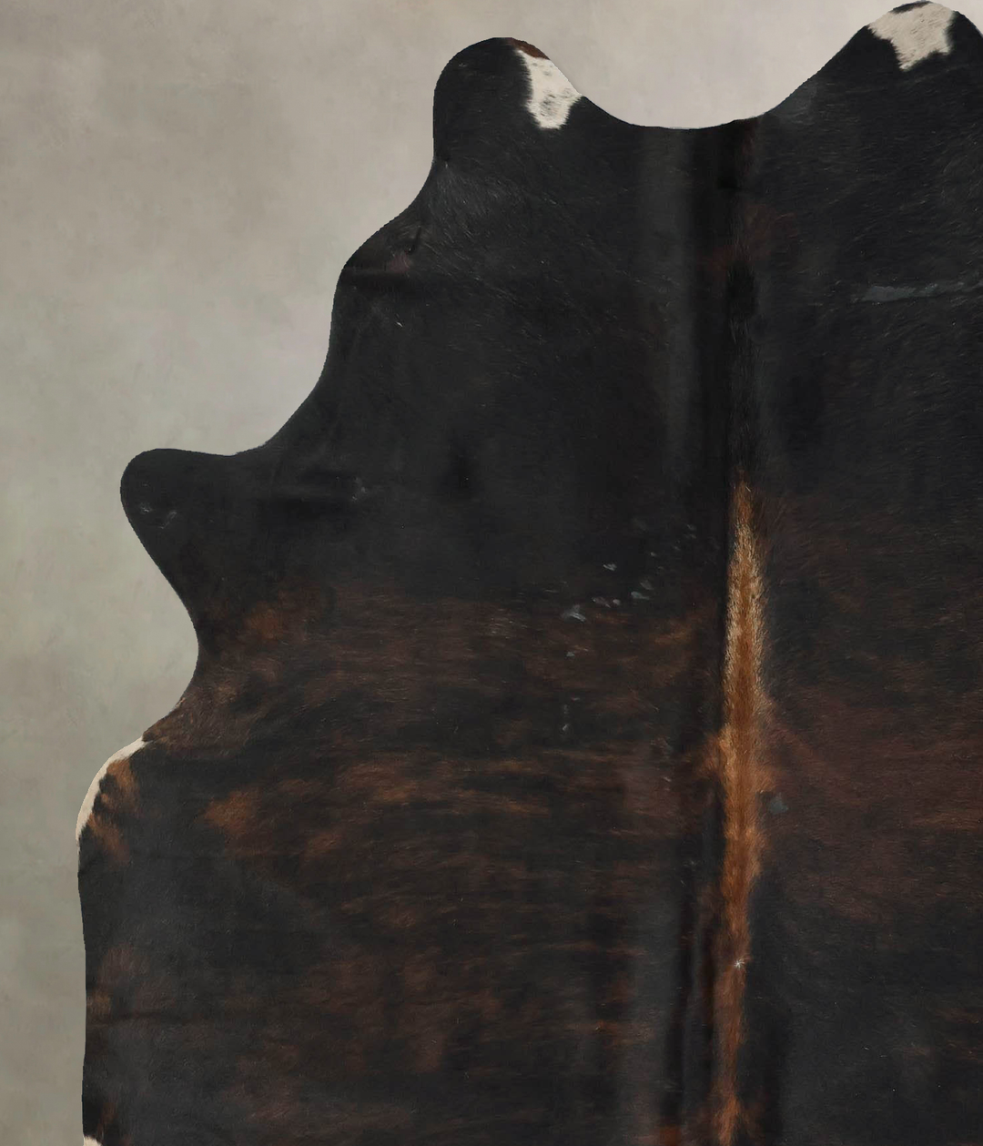 Dark Brindle X-Large Brazilian Cowhide Rug 7'1"H x 5'10"W #B17151 by H