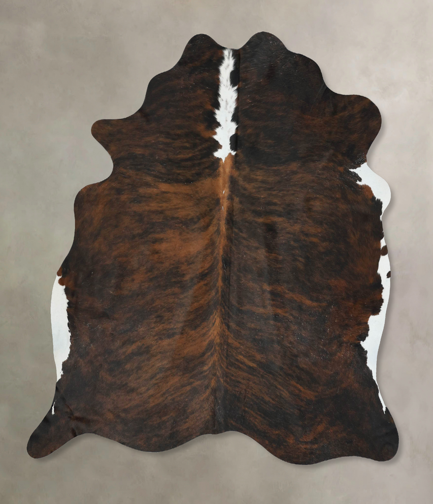 Tricolor X-Large Brazilian Cowhide Rug 6'8"H x 6'1"W #B17153 by Hudson Hides