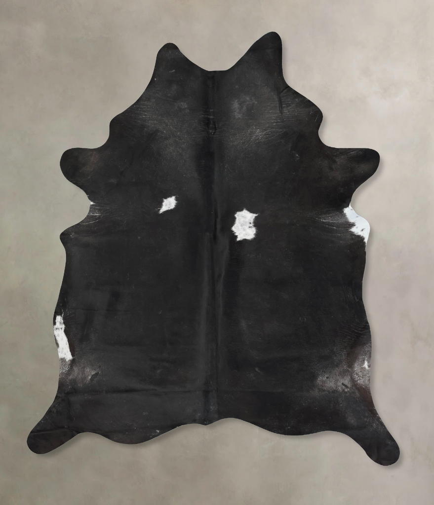 Black and White XX-Large Brazilian Cowhide Rug 8'4"H x 6'7"W #B17155 by Hudson Hides