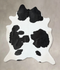 Black and White XX-Large Brazilian Cowhide Rug 9'0