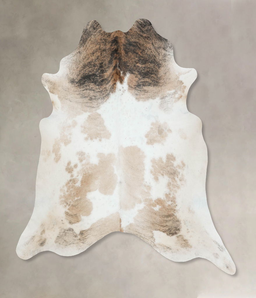 Light Brindle XX-Large Brazilian Cowhide Rug 8'0"H x 7'8"W #B17165 by Hudson Hides
