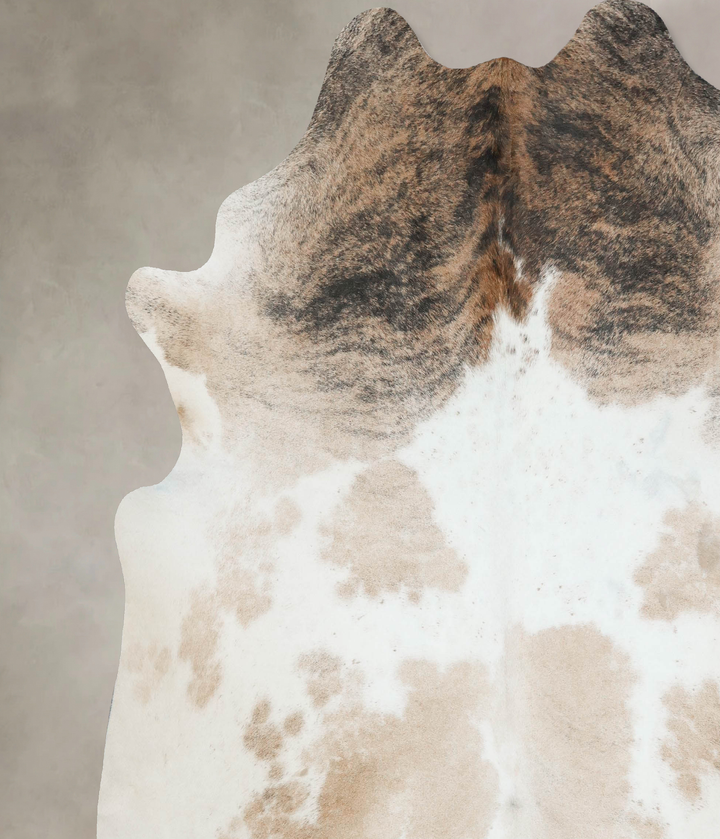 Light Brindle XX-Large Brazilian Cowhide Rug 8'0"H x 7'8"W #B17165 by Hudson Hides
