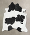 Black and White XX-Large Brazilian Cowhide Rug 8'2