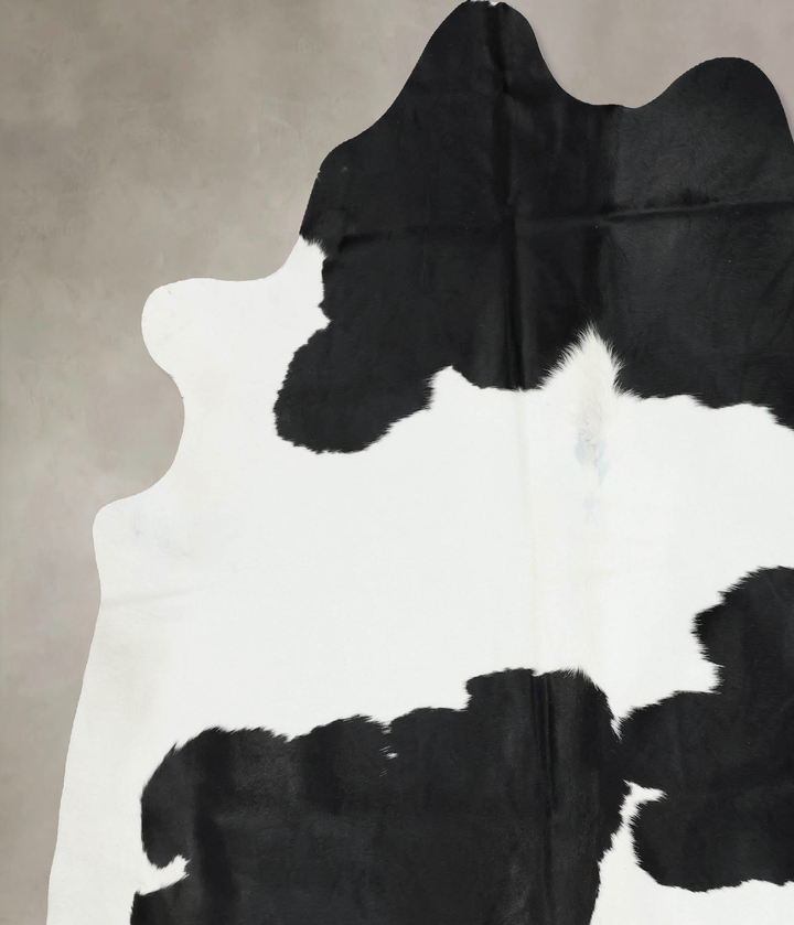 Black and White XX-Large Brazilian Cowhide Rug 8'2"H x 7'5"W #B17168 by Hudson Hides