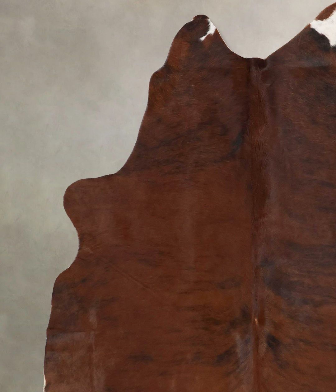 Medium Brindle Large Brazilian Cowhide Rug 6'10"H x 5'9"W #B17170 by H