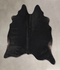 Solid Black X-Large Brazilian Cowhide Rug 6'11
