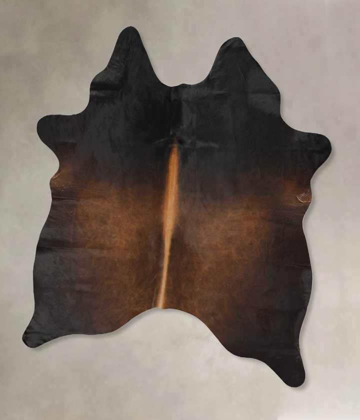Chocolate Large Brazilian Cowhide Rug 6'6"H x 5'4"W #B17186 by Hudson Hides