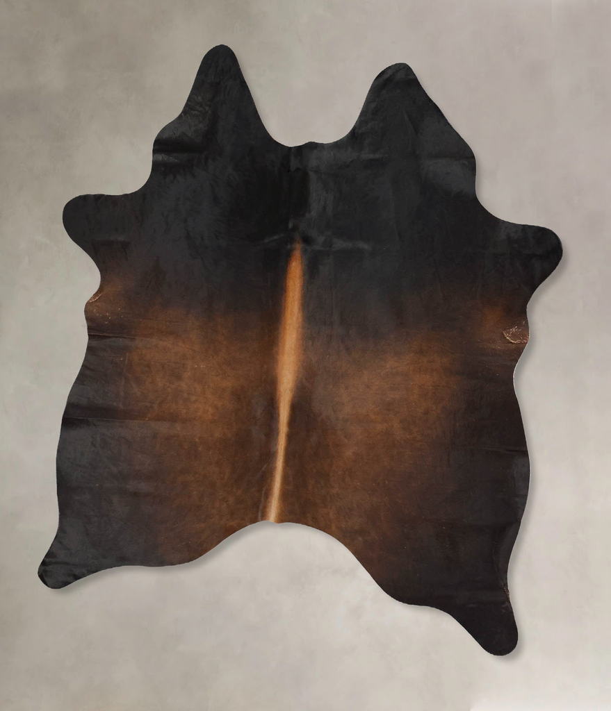 Chocolate Large Brazilian Cowhide Rug 6'6"H x 5'4"W #B17186 by Hudson Hides