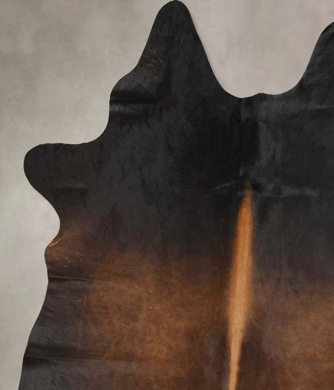 Chocolate Large Brazilian Cowhide Rug 6'6"H x 5'4"W #B17186 by Hudson 