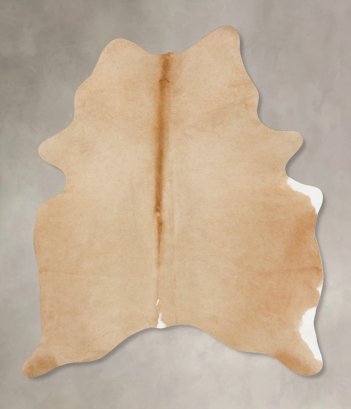 Beige X-Large Brazilian Cowhide Rug 7'8"H x 5'5"W #B17189 by Hudson Hides