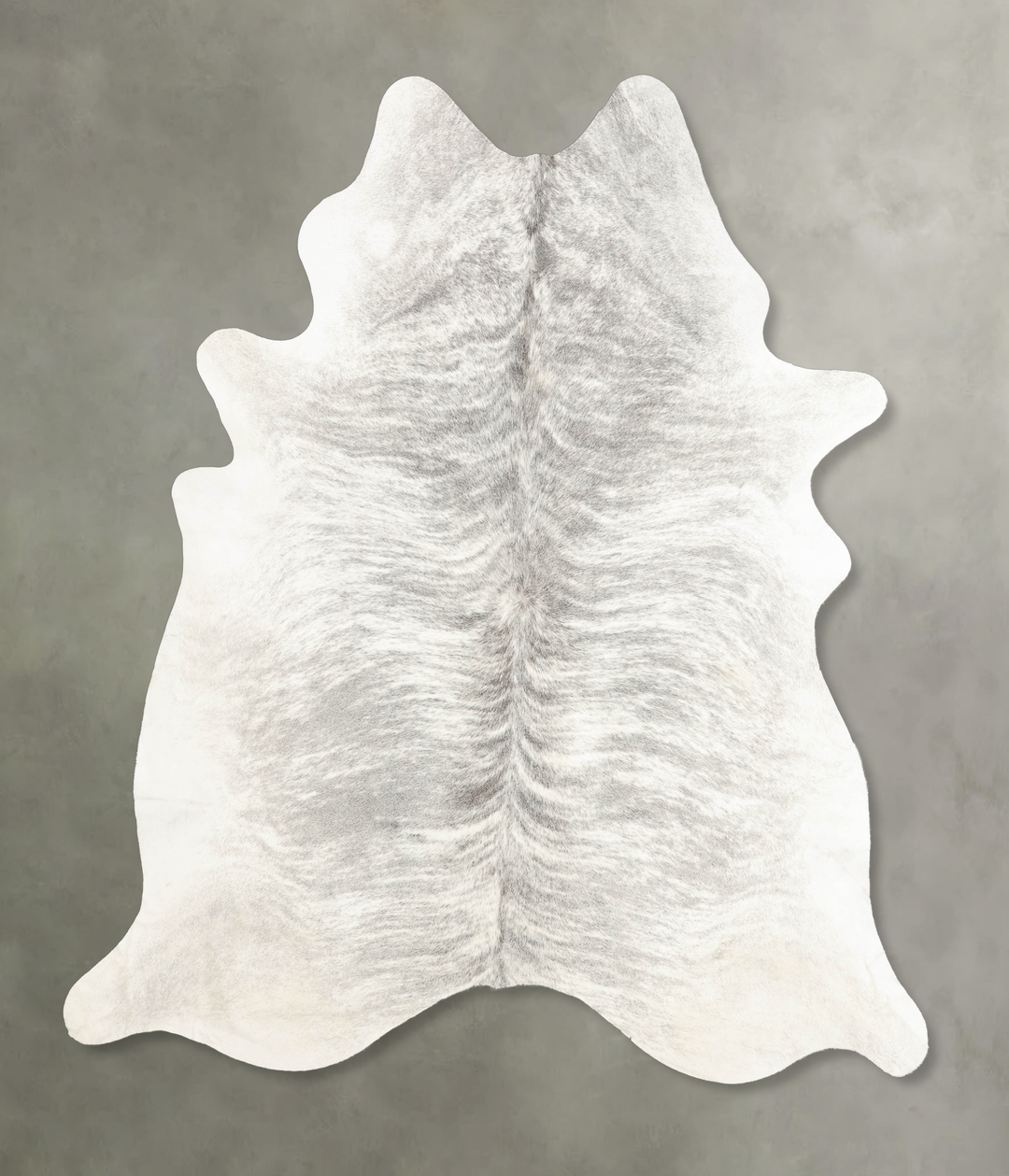 Grey Brindle XX-Large Brazilian Cowhide Rug 8'3"H x 7'3"W #B1719 by Hu