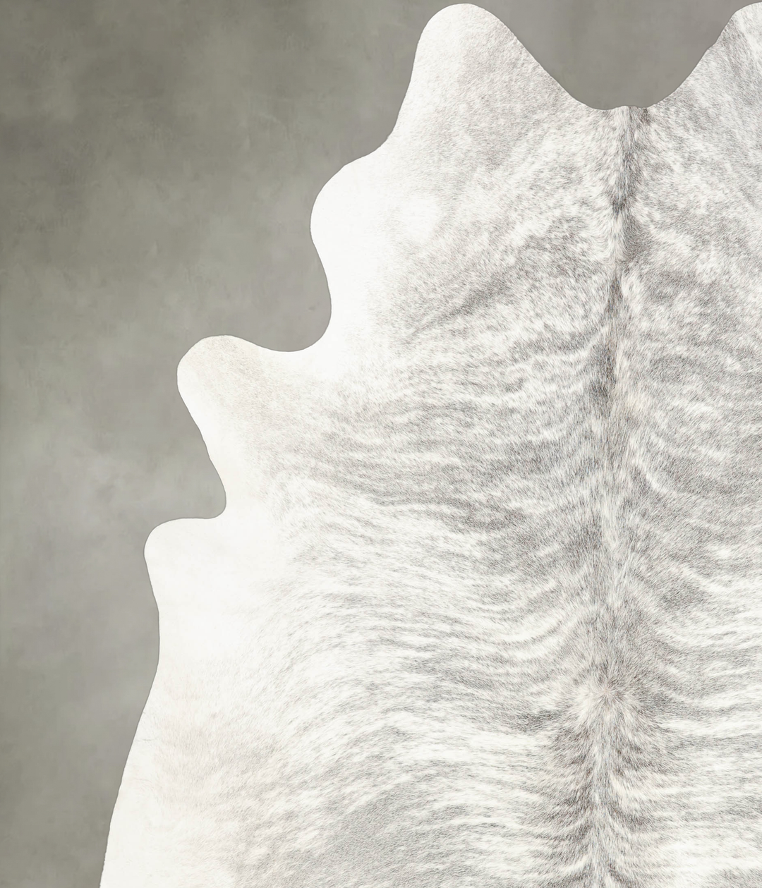 Grey Brindle XX-Large Brazilian Cowhide Rug 8'3"H x 7'3"W #B1719 by Hu