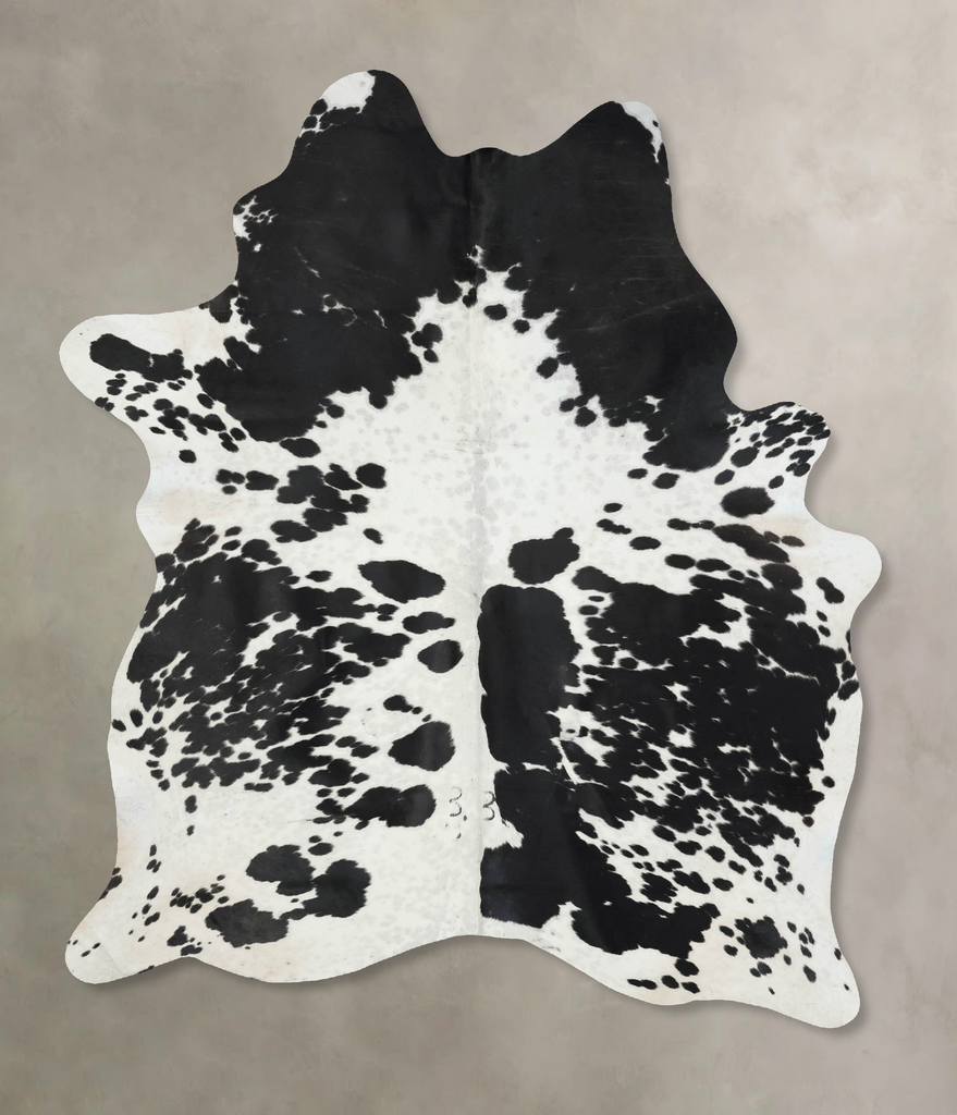 Black and White XX-Large Brazilian Cowhide Rug 8'3"H x 6'1"W #B17191 by Hudson Hides