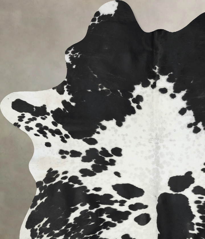 Black and White XX-Large Brazilian Cowhide Rug 8'3"H x 6'1"W #B17191 by Hudson Hides