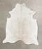 Ivory with Beige XX-Large Brazilian Cowhide Rug 8'5