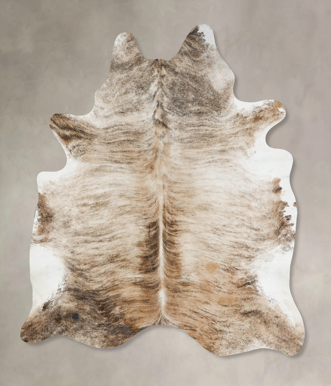 Light Brindle XX-Large Brazilian Cowhide Rug 8'6"H x 6'11"W #B17200 by