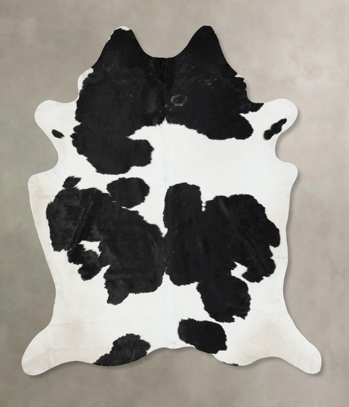Black and White XX-Large Brazilian Cowhide Rug 8'7"H x 6'11"W #B17201 by Hudson Hides