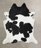 Black and White XX-Large Brazilian Cowhide Rug 8'7