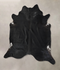 Solid Black XX-Large Brazilian Cowhide Rug 8'9