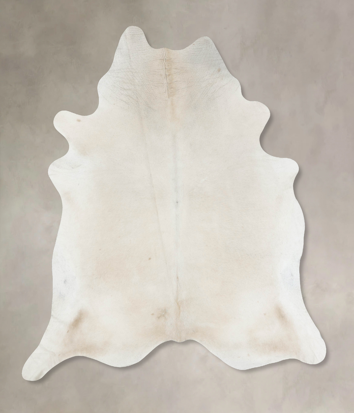 Ivory with Beige XX-Large Brazilian Cowhide Rug 8'9"H x 7'6"W #B17204 by Hudson Hides